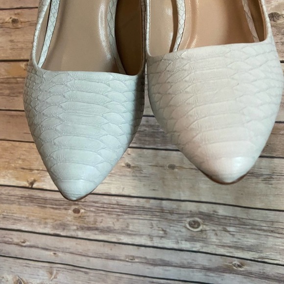 Kaari Blue Patricia Flared Heel Pump in White Snake - Picture 8 of 8